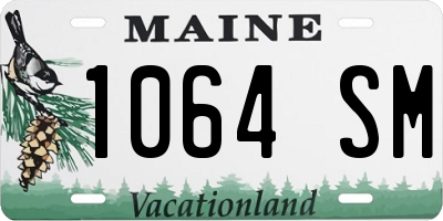 ME license plate 1064SM