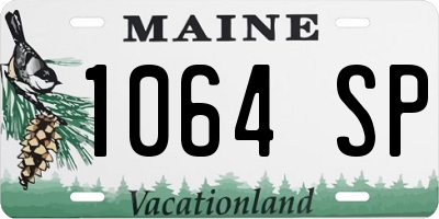 ME license plate 1064SP