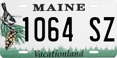 ME license plate 1064SZ