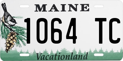 ME license plate 1064TC
