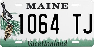 ME license plate 1064TJ