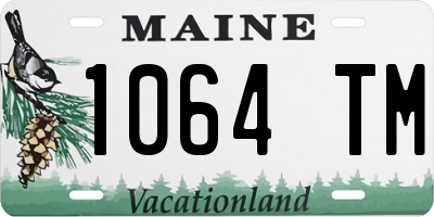 ME license plate 1064TM
