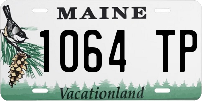 ME license plate 1064TP