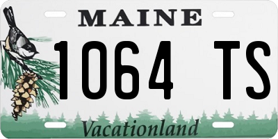 ME license plate 1064TS