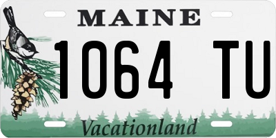ME license plate 1064TU