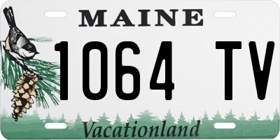 ME license plate 1064TV