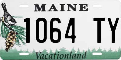 ME license plate 1064TY