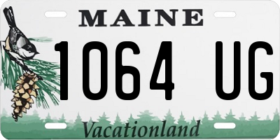 ME license plate 1064UG