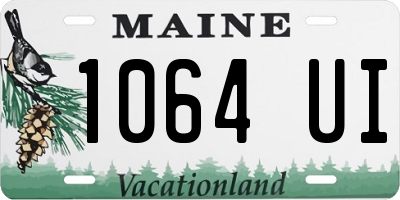 ME license plate 1064UI