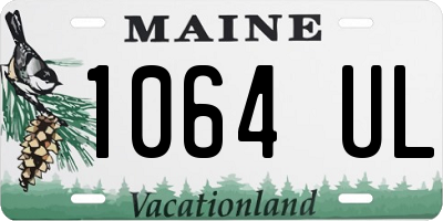 ME license plate 1064UL