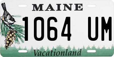 ME license plate 1064UM