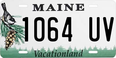 ME license plate 1064UV