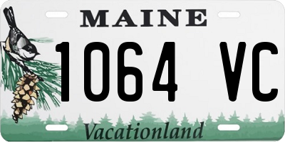 ME license plate 1064VC