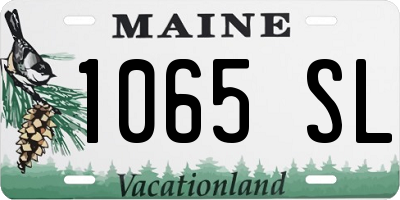 ME license plate 1065SL