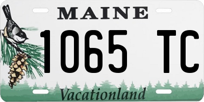 ME license plate 1065TC