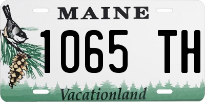 ME license plate 1065TH