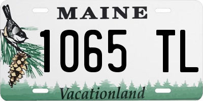 ME license plate 1065TL