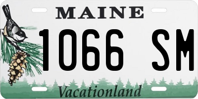 ME license plate 1066SM