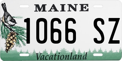 ME license plate 1066SZ