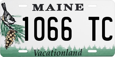 ME license plate 1066TC