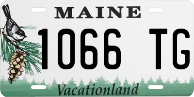 ME license plate 1066TG