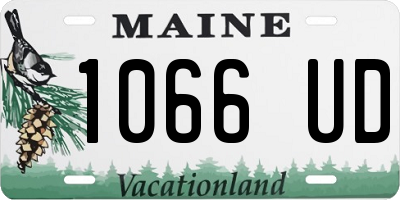 ME license plate 1066UD