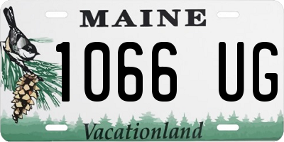 ME license plate 1066UG