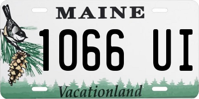 ME license plate 1066UI