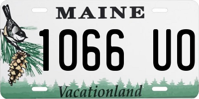 ME license plate 1066UO