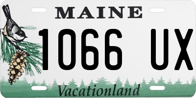 ME license plate 1066UX