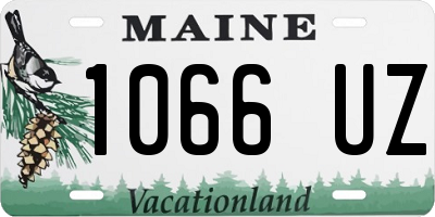 ME license plate 1066UZ