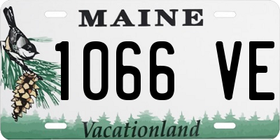 ME license plate 1066VE