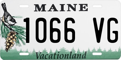 ME license plate 1066VG