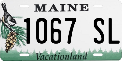 ME license plate 1067SL