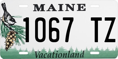 ME license plate 1067TZ