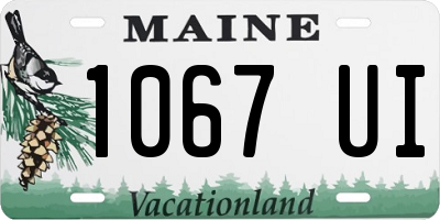 ME license plate 1067UI