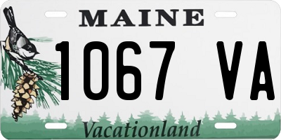 ME license plate 1067VA