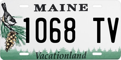 ME license plate 1068TV