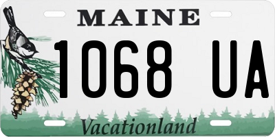 ME license plate 1068UA