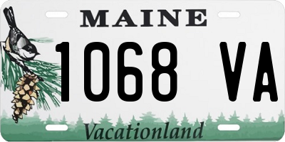 ME license plate 1068VA
