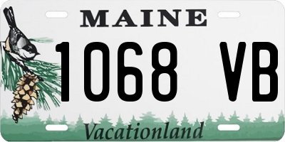 ME license plate 1068VB