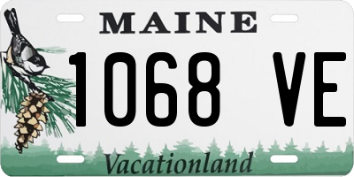 ME license plate 1068VE