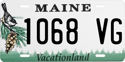 ME license plate 1068VG