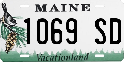 ME license plate 1069SD