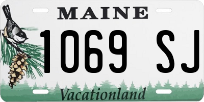 ME license plate 1069SJ