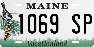 ME license plate 1069SP