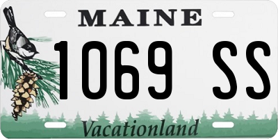 ME license plate 1069SS