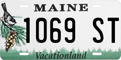 ME license plate 1069ST