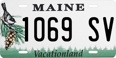 ME license plate 1069SV