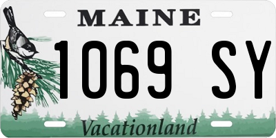 ME license plate 1069SY